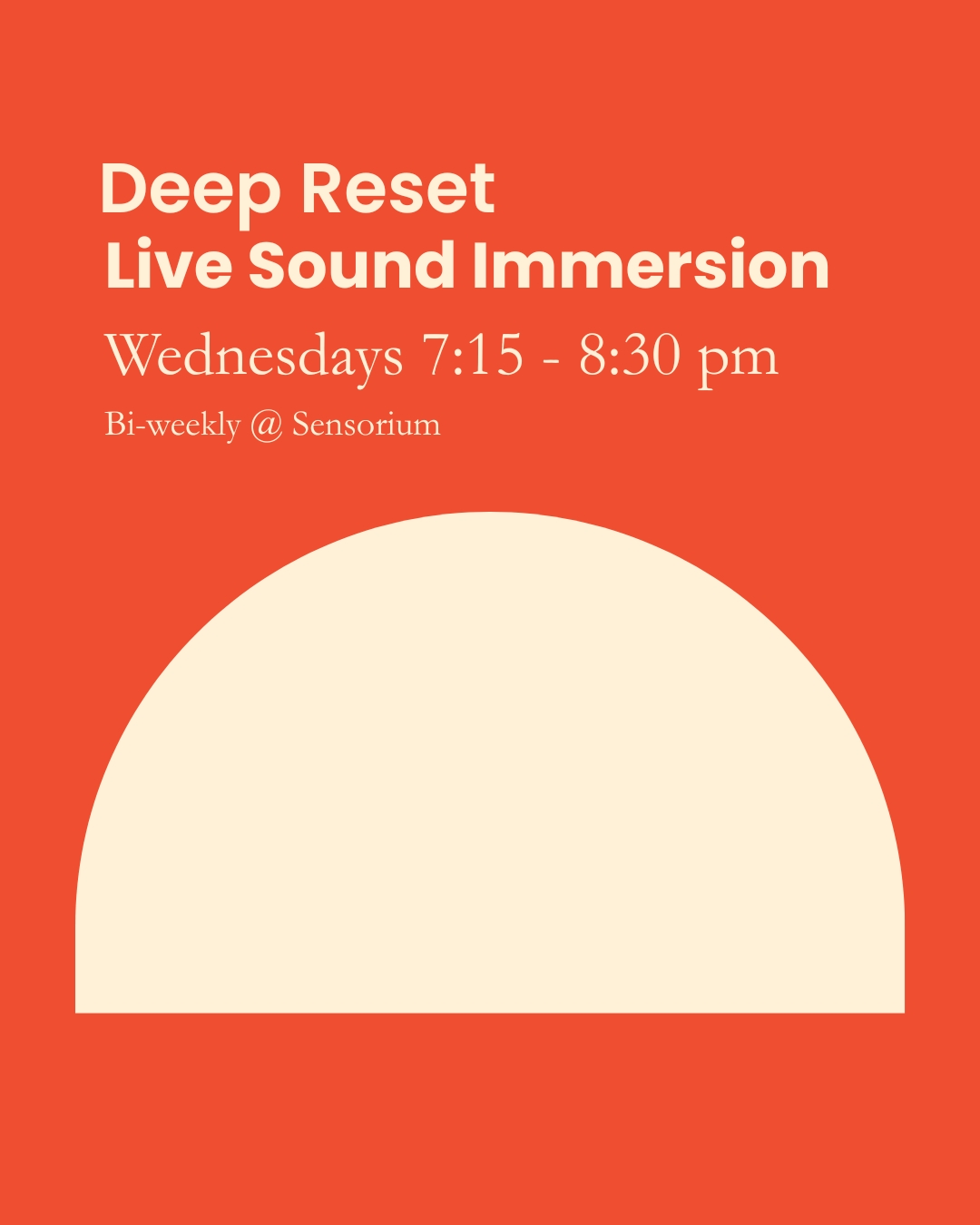 Deep Reset with Faye Mallett at Sensorium