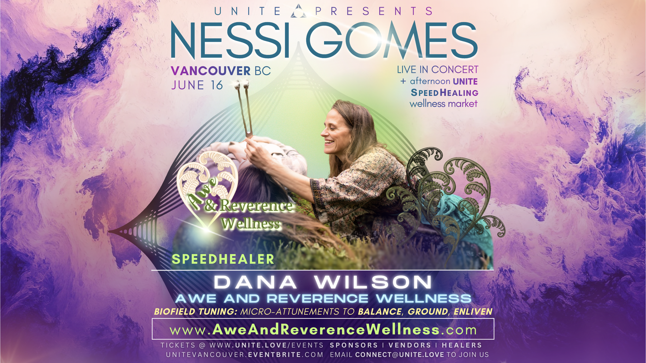 Nessi Gomes Live In Vancouver Concert - Speed Healing - Unite Wellness Expo