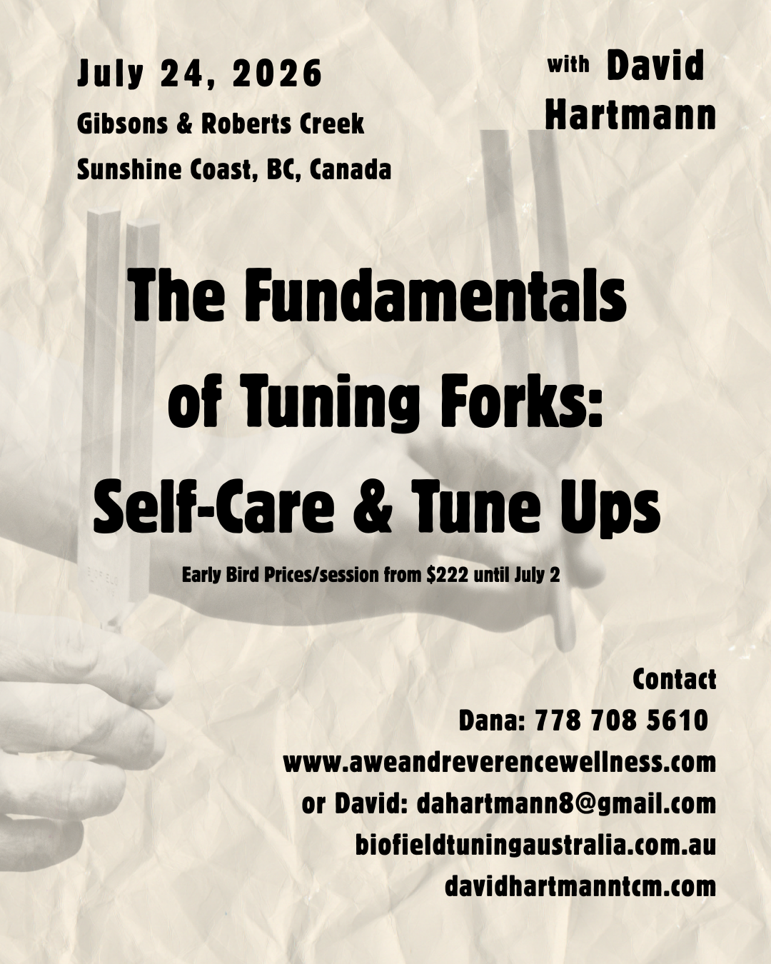 Fundamentals of Tuning Forks: Self-Care, First Aid & Tune-Ups